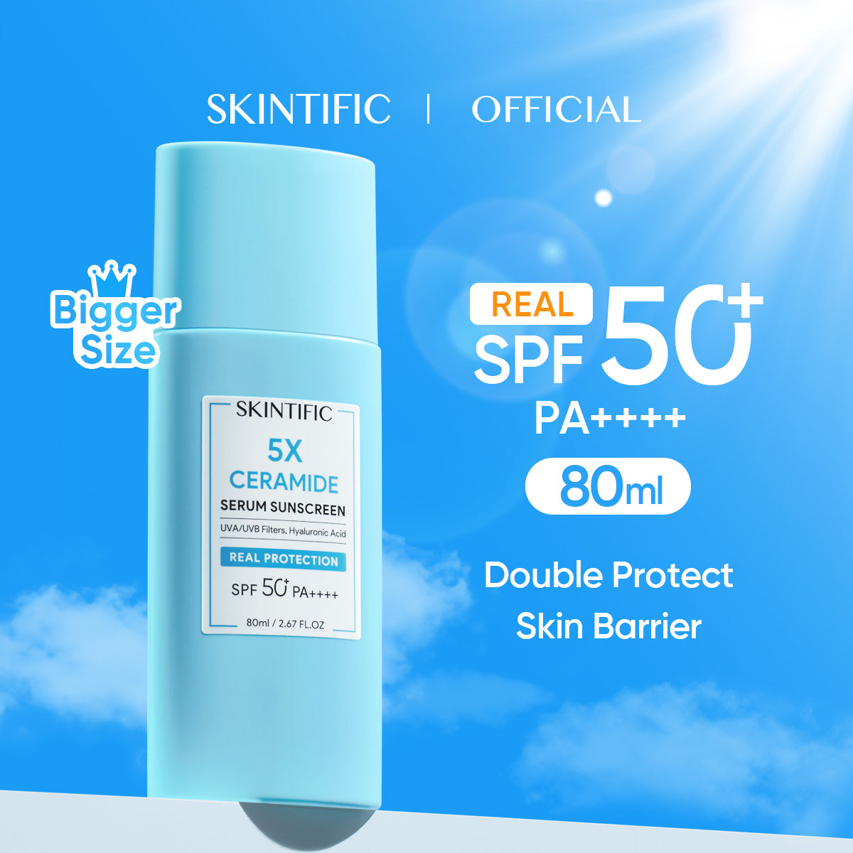 5X CERAMIDE SERUM SUNSCREEN SPF50 PA++++